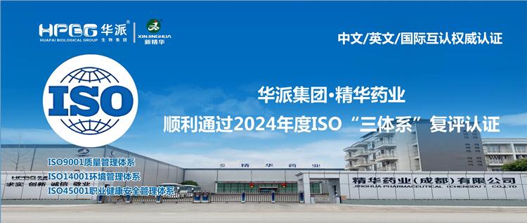 中文/英文/国际互认权威认证 | 华派集团&middot;龙8头号玩家药业顺遂通过2024年度ISO&ldquo;三系统&rdquo;复评认证