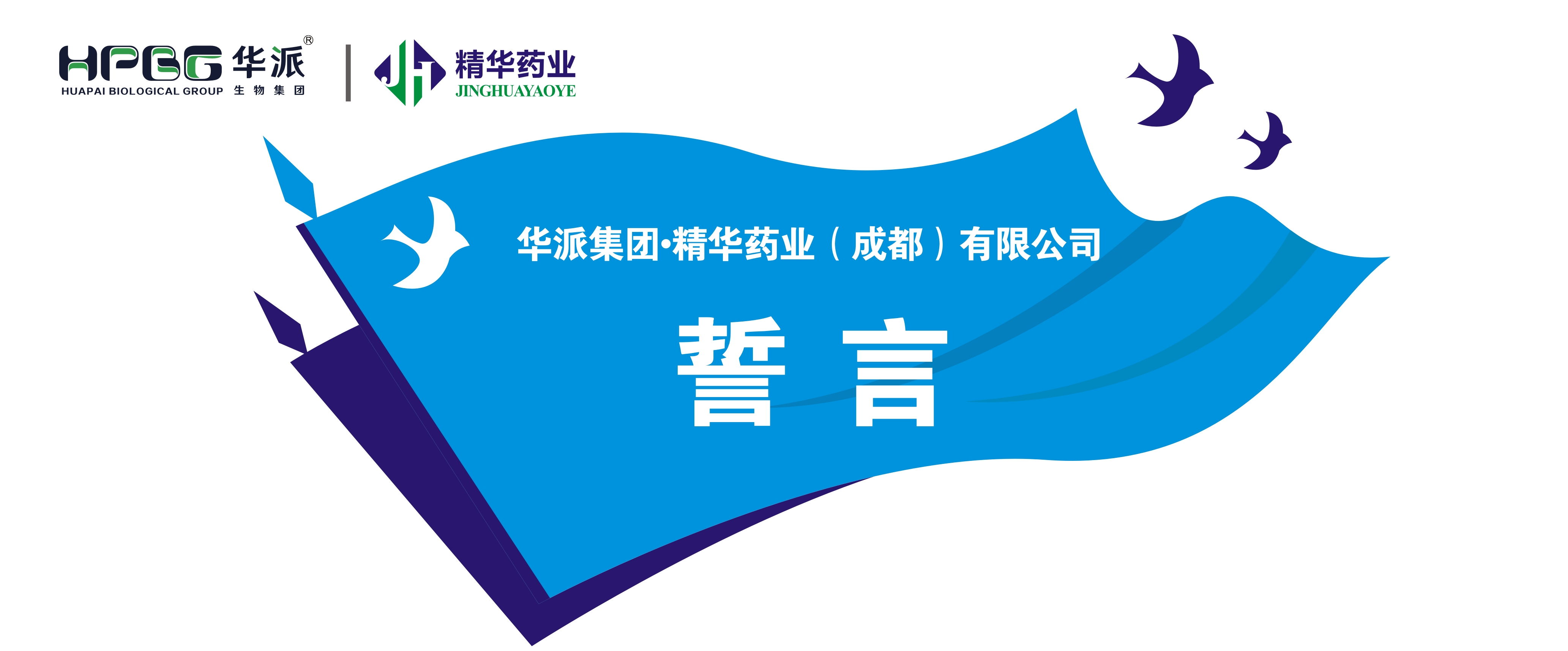 誓言丨华派集团&middot;龙8头号玩家药业（成都）有限公司 
